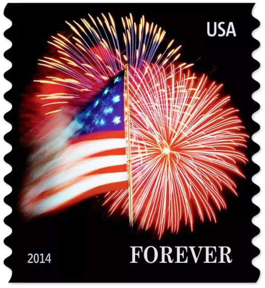 2014 US Flag Stamp the Star