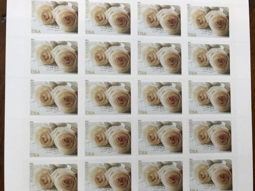 White Roses Stamps 2011  Forever Postage for Wedding photo review