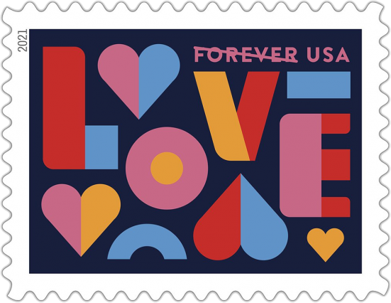 Love Stamps 2021 USPS Wedding Stamps